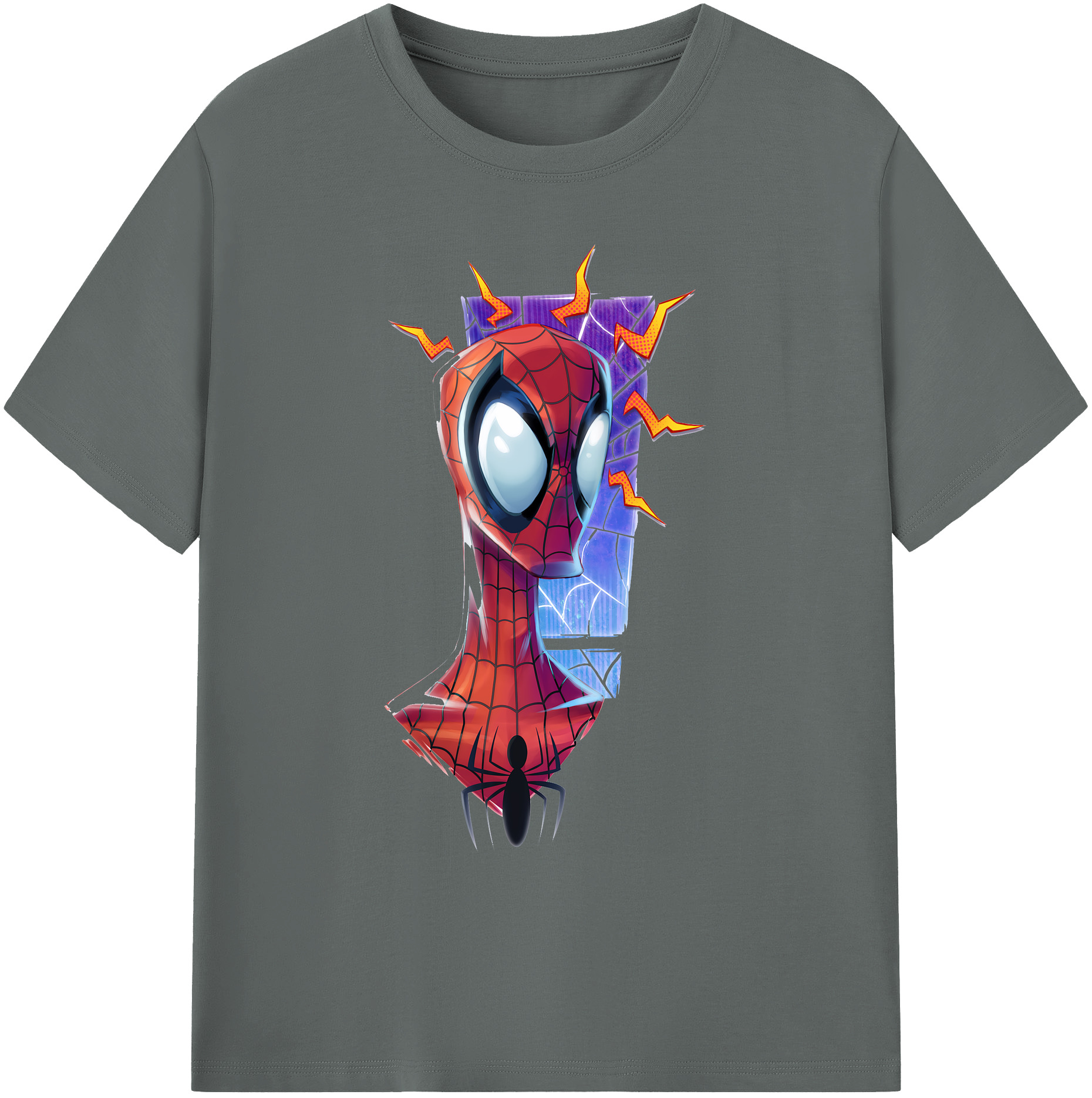 （画像用） Spider Man スパイダーマン 綿100％ メンズ半袖Tシャツ｜肌触りやわらか＆通気性